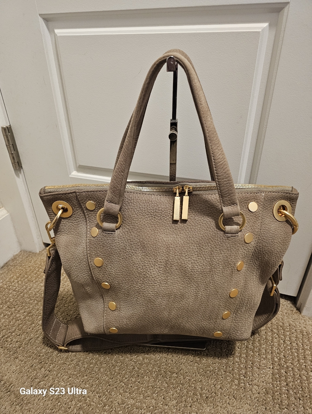 Hammit Daniel Biege Suede Bag